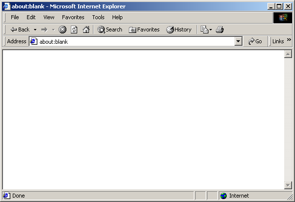 Browser in Windows 2000 Pro (Internet Explorer 6)