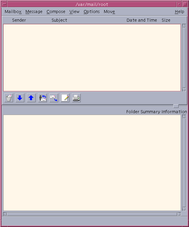 Mail in CDE 1.5 in Solaris 9