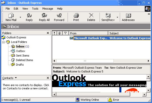 Mail in Whistler 2257 (Outlook Express 5.60)