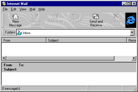 Mail in Windows 95B (Internet Mail)