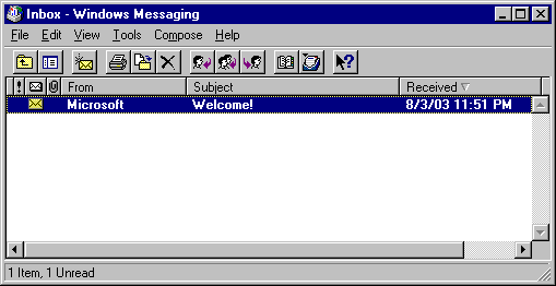 Mail in Windows NT 4.0 Workstation