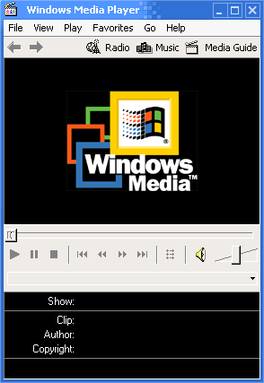 Media player in Whistler 2257 (Media Player 6.4)