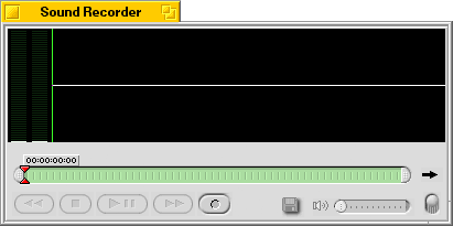 Sound in BeOS R5.0.1 PE (Sound Recorder)