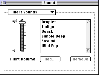 Volume level in System 7.5.3 (Sound)