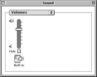 Volume level in Mac OS 8.0 (Sound)