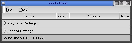 Volume level in QNX 6.2.1 NC (Audio Mixer)