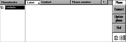 Phone dialer in EPOC R5/Psion Revo
