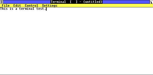 Terminal in Windows 1.01 (Terminal)