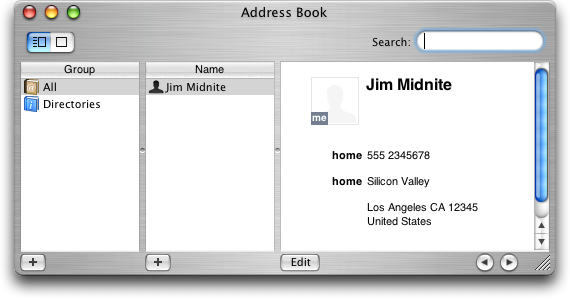 mac os address book