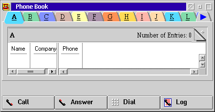 Address book in OS/2 Warp 4 (Phone/Address Book)