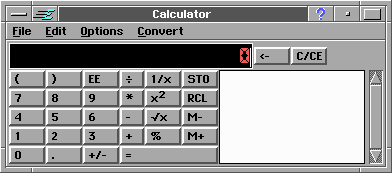 Calculator in GeoWorks Ensemble 2.0 (Calculator)