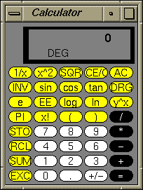 Calculator in IRIX 5.3 (Calculator)