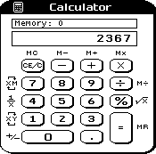 Calculator in Lisa OS 3.1