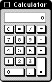 Calculator in System 7.5.3 (Calculator)