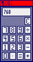 Calculator in ArthurOS 1.2