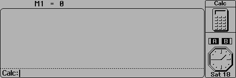Calculator in Sibo/Psion Series 3a (Calc)