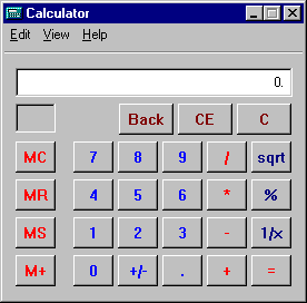 Calculator in Windows NT 4.0 Workstation (Calculator)