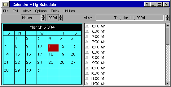 Calendar in BreadBox Ensemble Lite (Calendar)