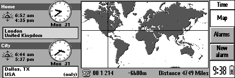 Clock in EPOC R5/Psion Revo (Time)