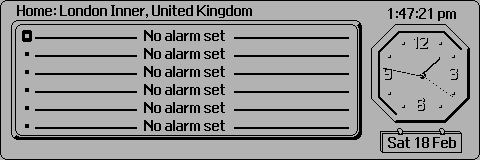 Clock in Sibo/Psion Series 3a (Time)