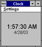 Clock in Windows NT 3.1 Workstation (Clock)