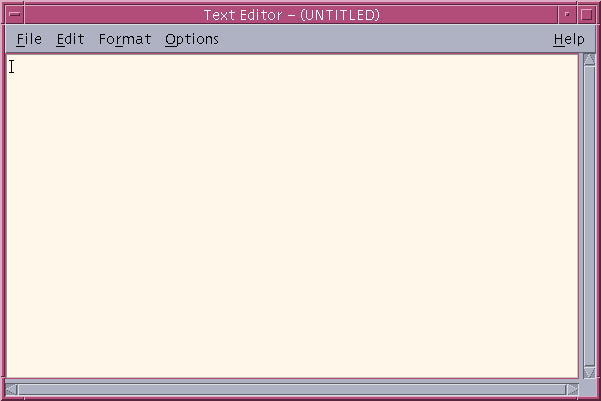 Notepad in CDE 1.5 in Solaris 9 (Text Editor)