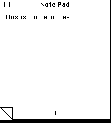 Notepad in System 1.1 (Note Pad)