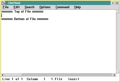 Notepad in OS/2 2.1