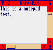 Notepad in ArthurOS 1.2 (Note-Pad)