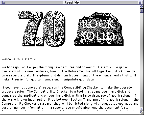 Text editor in System 7.0