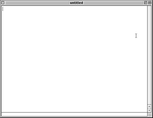 Text editor in Mac OS 9.0