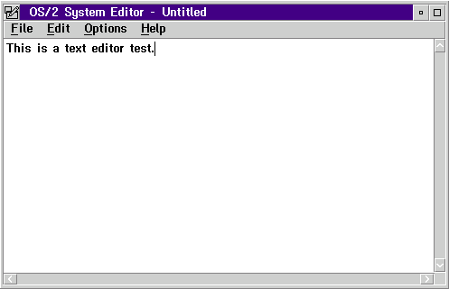 Text editor in OS/2 Warp 3 (OS/2 System Editor)