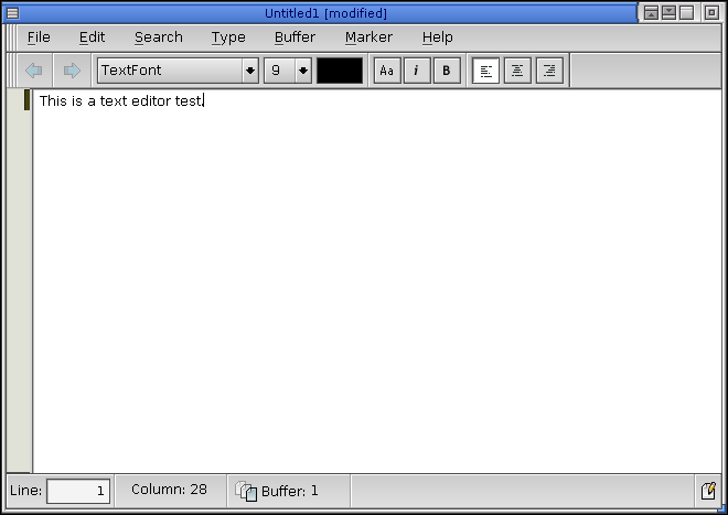 Text editor in QNX 6.2.1 NC (ped)