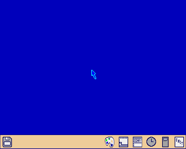 Empty desktop in ArthurOS 1.2