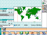 Desktop with applications in EPOC R5/Psion Series 7