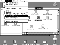 Desktop with applications in Lisa OS 3.1