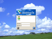 Login window in KDE 2.2.2 in Lycoris Desktop/LX 46