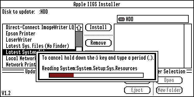 File copying in GS/OS 5.0.4