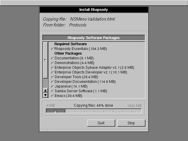 File copying in Rhapsody DR2