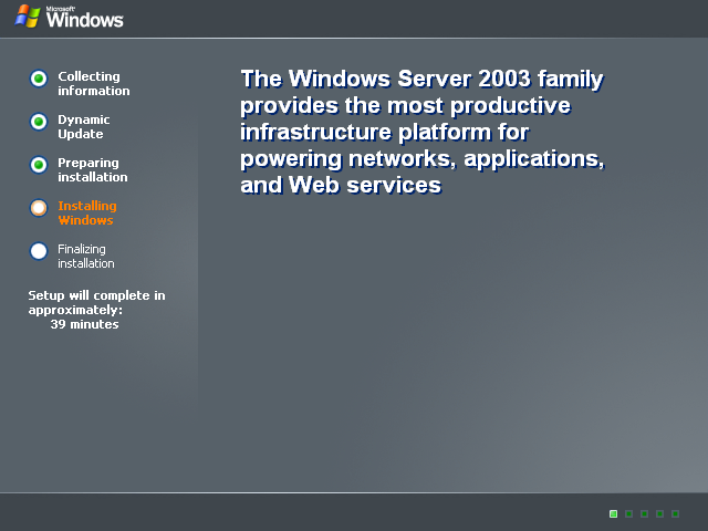 File copying in Windows Server 2003 Web