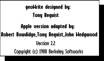 About application in GEOS 2.1 for Apple II