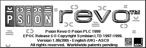 About GUI in EPOC R5/Psion Revo