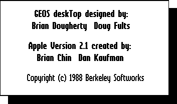 About GUI in GEOS 2.1 for Apple II (deskTop info)