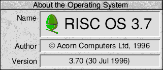 About GUI in RISC OS 3.7 (About the Operating System)