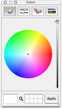 Colour selector in Mac OS 10.1