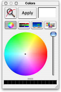 Colour selector in Mac OS X DP 3