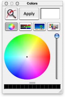 Colour selector in Mac OS X DP 4