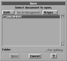 Open file in GeoWorks Ensemble 2.0