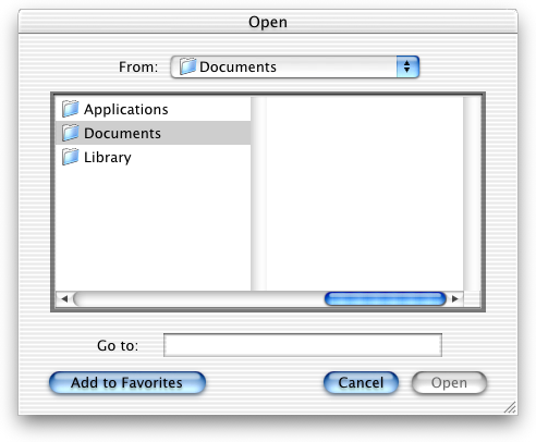 Open file in Mac OS X DP 4 (Open)