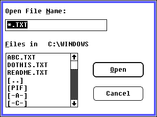 Open file in Windows 2.03